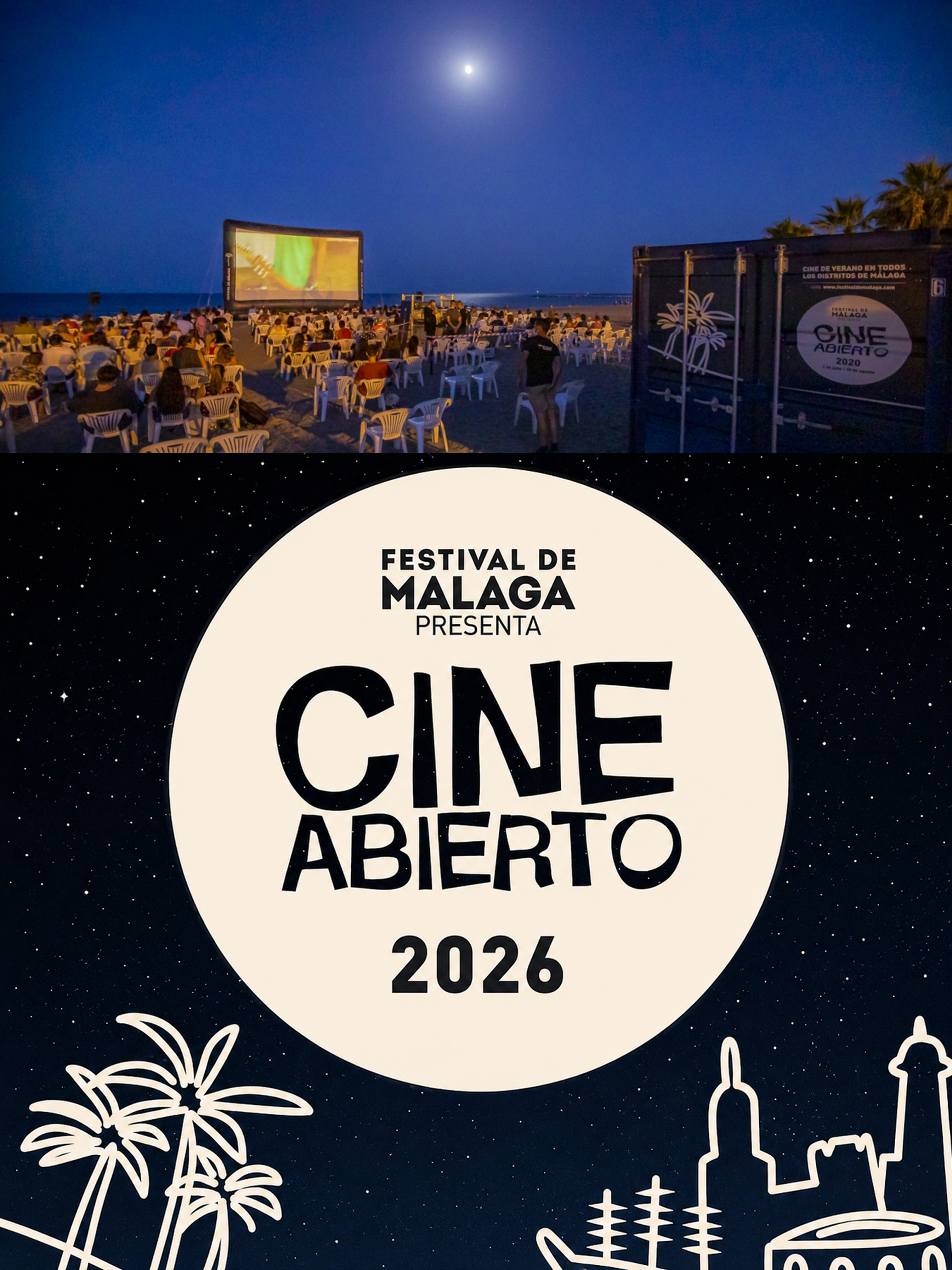 Cine bajo las estrellas: el verano más cinematográfico de Málaga en 2026